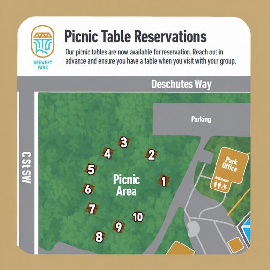 Updated picnic table reservation map